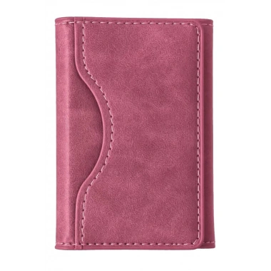 Mey İthalat®  Tema Magsafe Deri Kartlık - Pembe