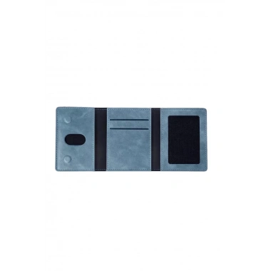Mey İthalat®  Tema Magsafe Deri Kartlık - Turkuaz