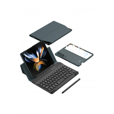 Mey İthalat® Universal Universal Kılıf Fold Klavye - Koyu Yeşil