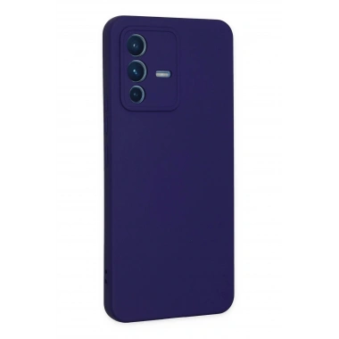 Mey İthalat®  Vivo V23 5G Kılıf Nano içi Kadife Silikon - Mor