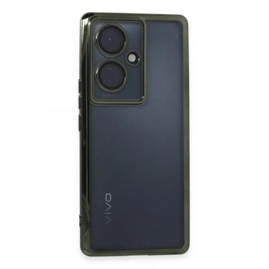 Mey İthalat®  Vivo V29 Lite Kılıf  Lensli Silikon - Yeşil