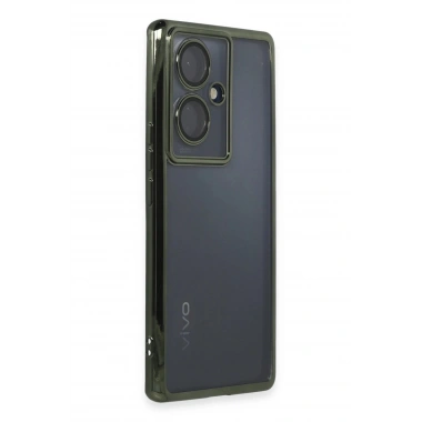 Mey İthalat®  Vivo V29 Lite Kılıf  Lensli Silikon - Yeşil