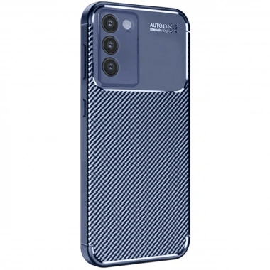 Mey İthalat®  Vivo V30 Lite 4G Kılıf Auto Focus Karbon Kapak - Lacivert