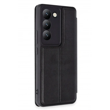 Mey İthalat® Vivo V30 Lite 4G Kılıf Flip Cover - Siyah