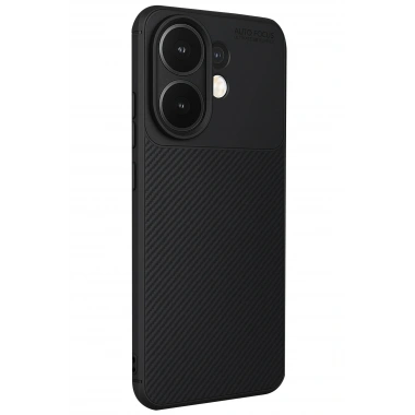 Mey İthalat® Vivo V60 5G Auto Focus Karbon Kapak - Siyah
