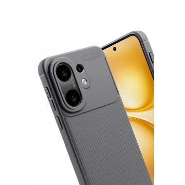 Mey İthalat®  Vivo X200 FE Auto Focus Karbon Kapak -Gri