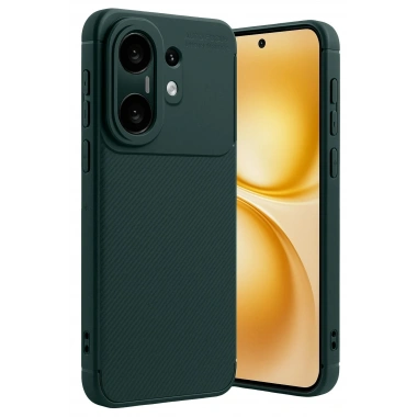 Mey İthalat®  Vivo X200 FE Auto Focus Karbon Kapak - Koyu Yeşil
