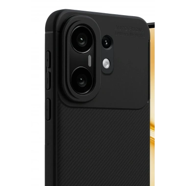 Mey İthalat®  Vivo X200 FE Auto Focus Karbon Kapak - Siyah