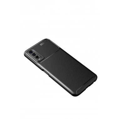 Mey İthalat®  Vivo Y11S Kılıf Auto Focus Karbon Kapak - Siyah