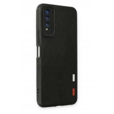 Mey İthalat®  Vivo Y11S Kılıf Loop Deri Silikon - Siyah