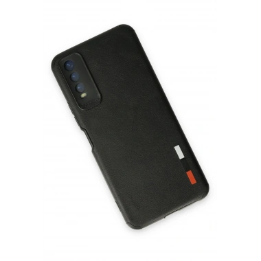 Mey İthalat®  Vivo Y11S Kılıf Loop Deri Silikon - Siyah