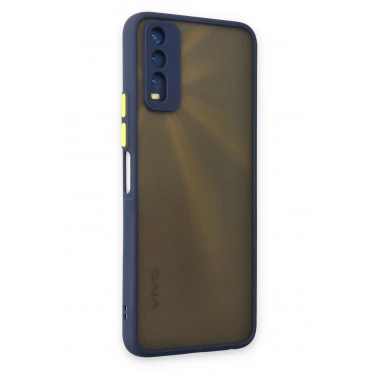 Mey İthalat®  Vivo Y11S Kılıf Montreal Silikon Kapak - Lacivert