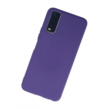Mey İthalat®  Vivo Y11S Kılıf Nano içi Kadife Silikon - Mor