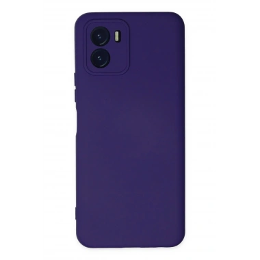 Mey İthalat®  Vivo Y15S Kılıf Nano içi Kadife Silikon - Mor