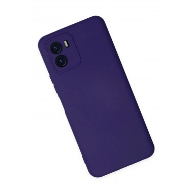 Mey İthalat®  Vivo Y15S Kılıf Nano içi Kadife Silikon - Mor