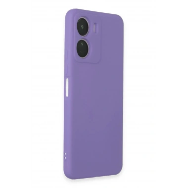 Mey İthalat®  Vivo Y16 Kılıf First Silikon - Lila