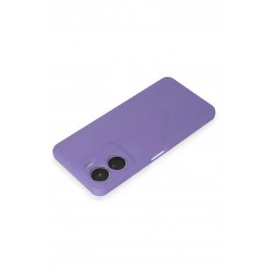Mey İthalat®  Vivo Y16 Kılıf First Silikon - Lila