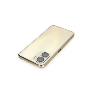 Mey İthalat®  Vivo Y16 Kılıf  Lensli Silikon - Gold
