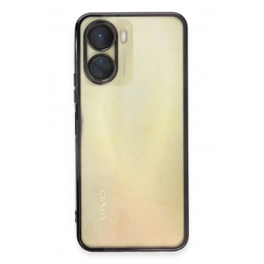 Mey İthalat®  Vivo Y16 Kılıf  Lensli Silikon - Siyah