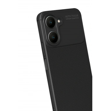 Mey İthalat®  Vivo Y18 Kılıf Auto Focus Karbon Kapak - Siyah