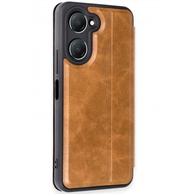 Mey İthalat®  Vivo Y18 Kılıf Flip Cover - Taba