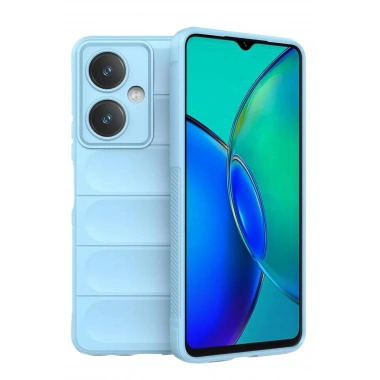 Mey İthalat®  Vivo Y27 Kılıf Optimum Silikon - Sky Blue