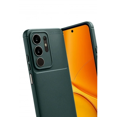 Mey İthalat®  Vivo Y29 4G Auto Focus Karbon Kapak - Koyu Yeşil