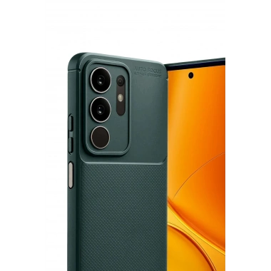 Mey İthalat®  Vivo Y29 4G Auto Focus Karbon Kapak - Koyu Yeşil