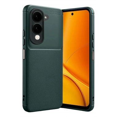 Mey İthalat®  Vivo Y29S Auto Focus Karbon Kapak - Koyu Yeşil