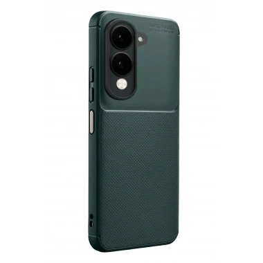 Mey İthalat®  Vivo Y29S Auto Focus Karbon Kapak - Koyu Yeşil