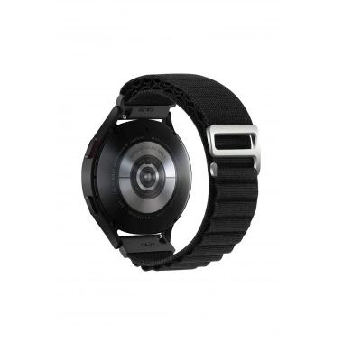Mey İthalat® Watch 20mm KR410 Kumaş Kordon - Siyah