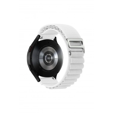 Mey İthalat® Watch 22mm KR410 Kumaş Kordon - Beyaz