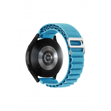 Mey İthalat® Watch 22mm KR410 Kumaş Kordon - Mavi