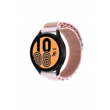 Mey İthalat® Watch 22mm KR410 Kumaş Kordon - Pembe