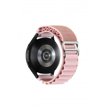 Mey İthalat® Watch 22mm KR410 Kumaş Kordon - Pembe