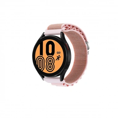 Mey İthalat® Watch 22mm KR410 Kumaş Kordon - Pembe