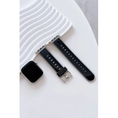 Mey İthalat®  Watch 38mm Jelly Silikon Kordon - Siyah
