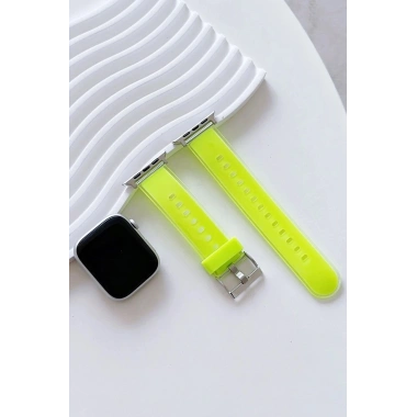 Mey İthalat®  Watch 38mm Jelly Silikon Kordon - Yeşil