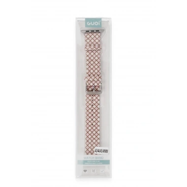 Mey İthalat® Watch 38mm Karo Motif Kordon - Pembe