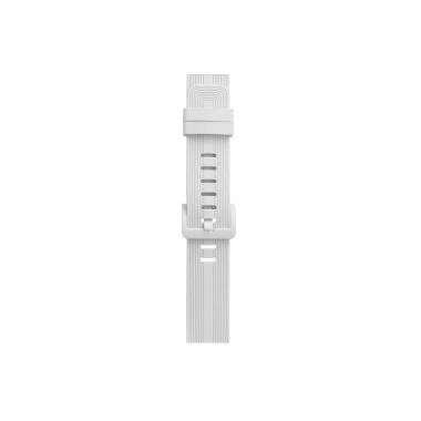 Mey İthalat® Watch 38mm KR408 Çizgili Silikon Kordon - Beyaz