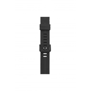 Mey İthalat® Watch 38mm KR408 Çizgili Silikon Kordon - Koyu Gri