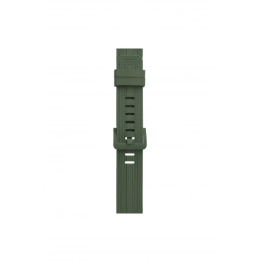 Mey İthalat® Watch 38mm KR408 Çizgili Silikon Kordon - Koyu Yeşil