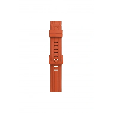 Mey İthalat® Watch 38mm KR408 Çizgili Silikon Kordon - Turuncu