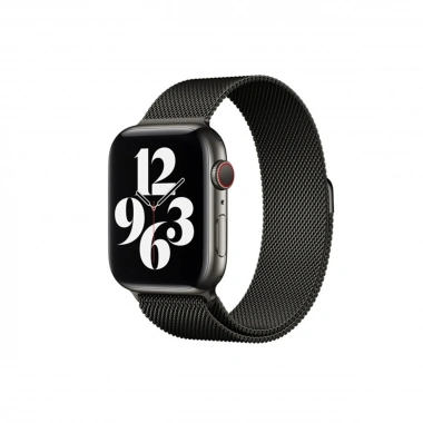 Mey İthalat® Watch 38mm Metal Mıknatıslı Kordon - Siyah