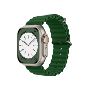 Mey İthalat® Watch 38mm Ocean Kordon - Koyu Yeşil
