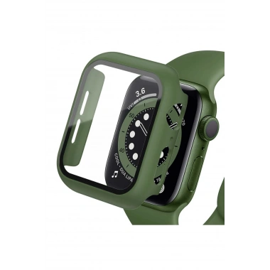 Mey İthalat®   Watch 40mm Camlı Kasa Ekran Koruyucu - Koyu Yeşil