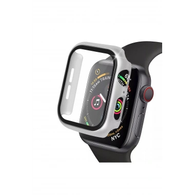 Mey İthalat® Watch 41mm Camlı Kasa Ekran Koruyucu - Gümüş