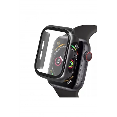 Mey İthalat® Watch 41mm Camlı Kasa Ekran Koruyucu - Siyah