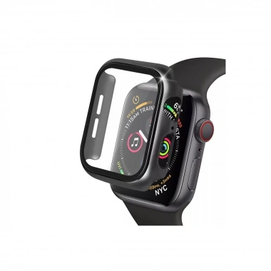 Mey İthalat® Watch 41mm Camlı Kasa Ekran Koruyucu - Siyah