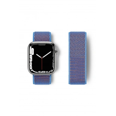Mey İthalat® Watch 42mm Hasırlı Cırtcırtlı Kordon - Mor